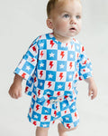 4th of July Kids' Shorts Set | Checks & Stars