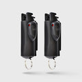 Pepper Spray Accufire with laser sight | Keychain and Belt Clip 2 Pack