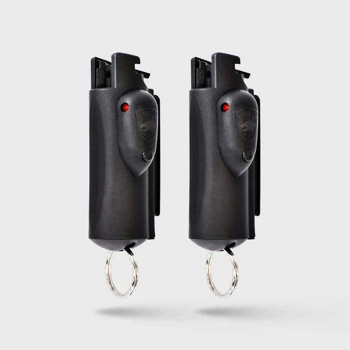 Pepper Spray Accufire with laser sight | Keychain and Belt Clip 2 Pack