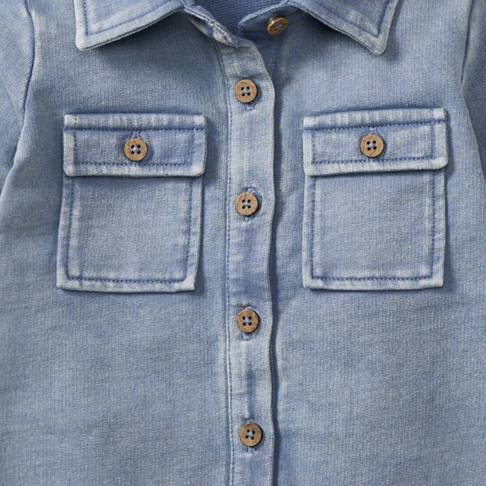 Acid Wash Infant Jumpsuit