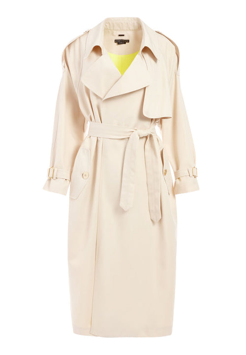 ADRIEN LONG TRENCH COAT - TAUPE