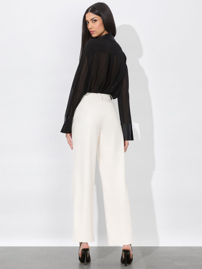 ALEXANDER VEGAN TROUSER - OFF WHITE