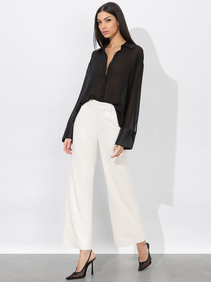 ALEXANDER VEGAN TROUSER - OFF WHITE