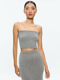 ALISON KNIT TOP - MEDIUM HEATHER GREY