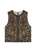 AMAL STUDDED BOXY TANK - BLACK/GOLD