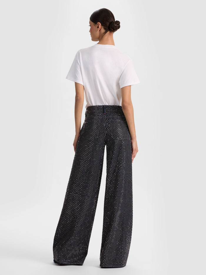 AMAZING EMBELLISHED JEAN - DARK RINSE/HEMATITE