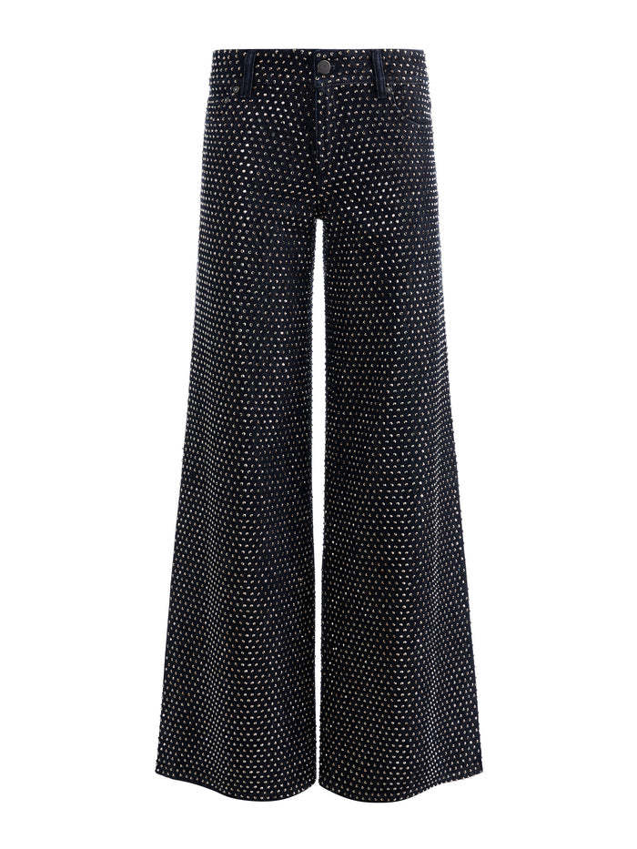 AMAZING EMBELLISHED JEAN - DARK RINSE/HEMATITE