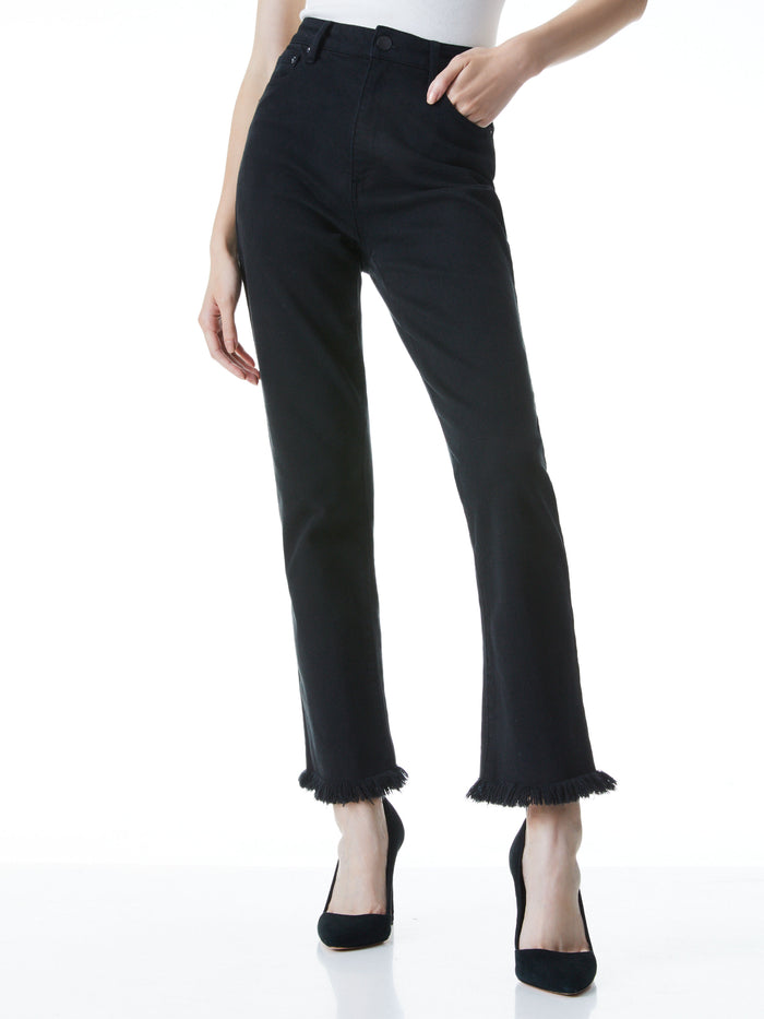 AMAZING HIGH RISE GIRLFRIEND JEAN - BLACK
