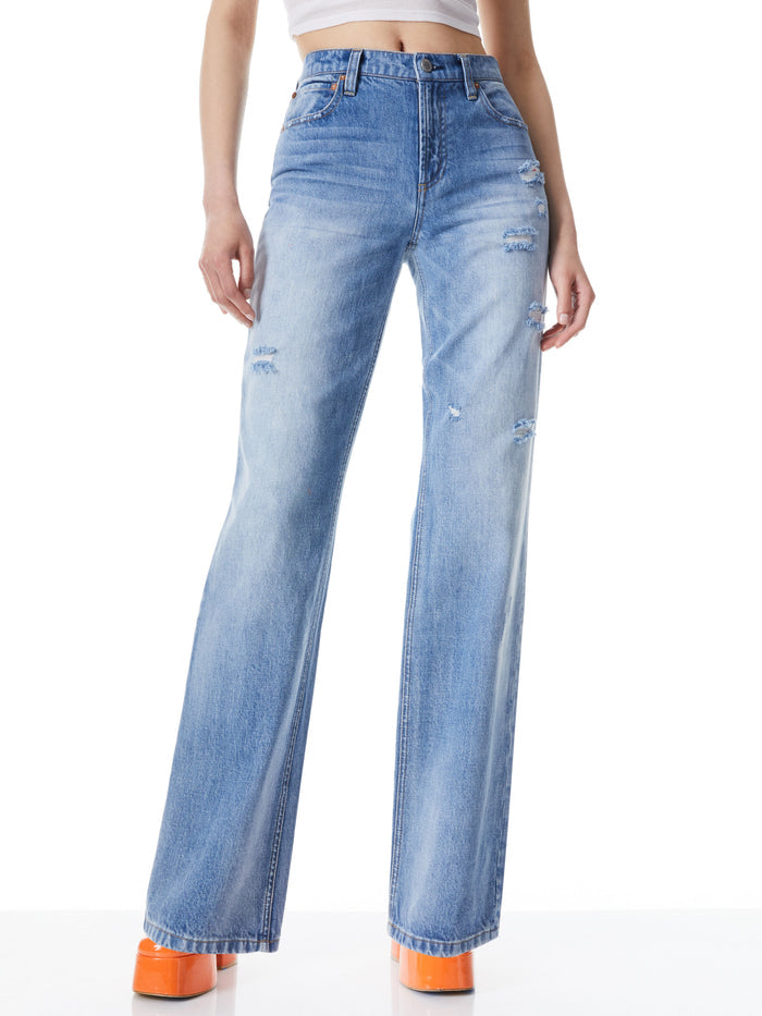 AMAZING LOW RISE BOYFRIEND JEAN - PASADENA BLUE
