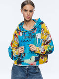 A+O X BASQUIAT SUNNY CROPPED HOODIE - UNTITLED