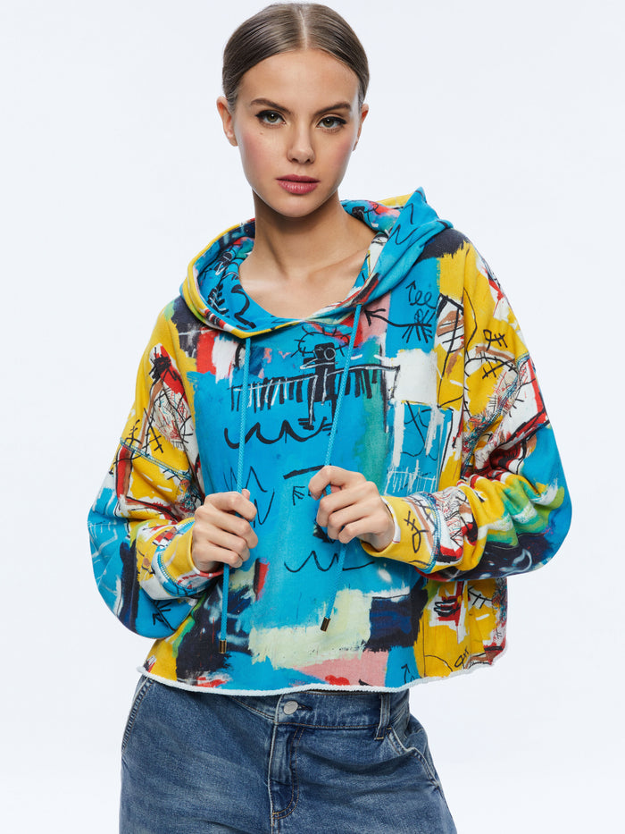 A+O X BASQUIAT SUNNY CROPPED HOODIE - UNTITLED