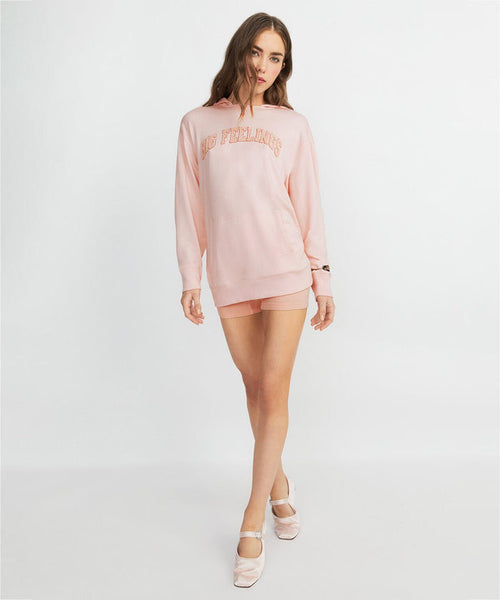 A+O X BIG FEELINGS ATHENA OVERSIZED HOODIE - ROSY PINK