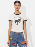 A+O X BRONCO ONIE BABY TEE - BUILT WILD