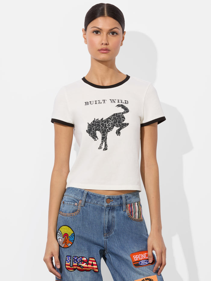 A+O X BRONCO ONIE BABY TEE - BUILT WILD