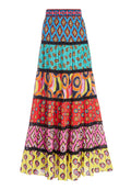 AO X CARLA KRANENDONK LESA SKIRT - DIAMOND-IMPERIAL BLUE/COMBO