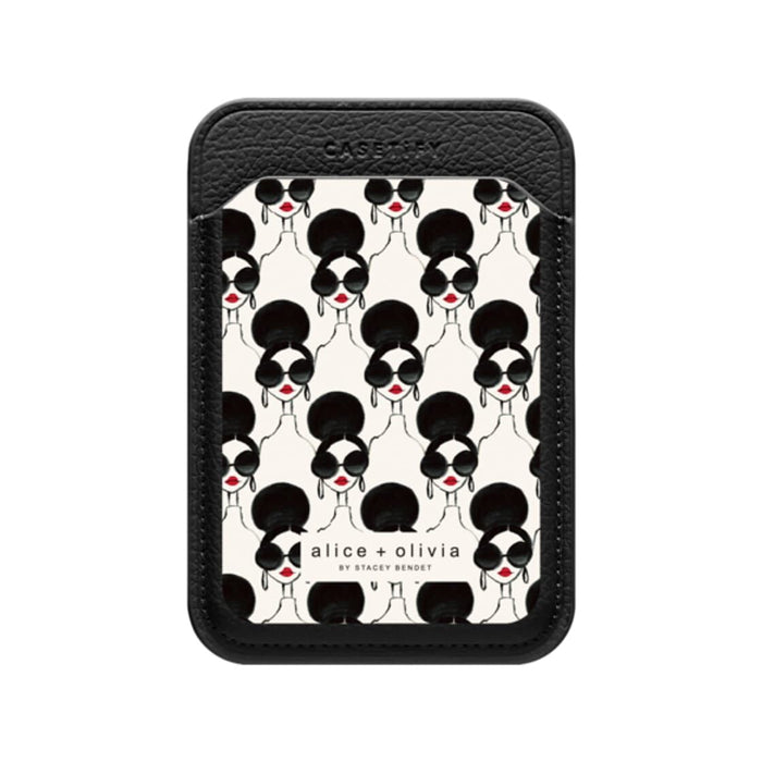 A+O X CASETIFY STACE FACE PHONE WALLET - BLACK/WHITE
