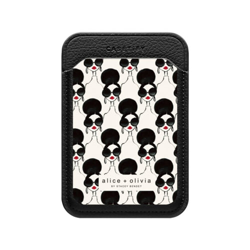 A+O X CASETIFY STACE FACE PHONE WALLET - BLACK/WHITE
