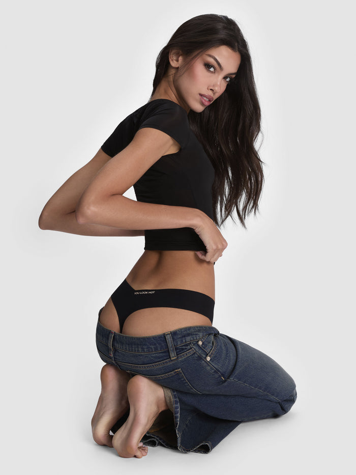 A+O X COMMANDO CLASSIC THONG - A+O Hot Black