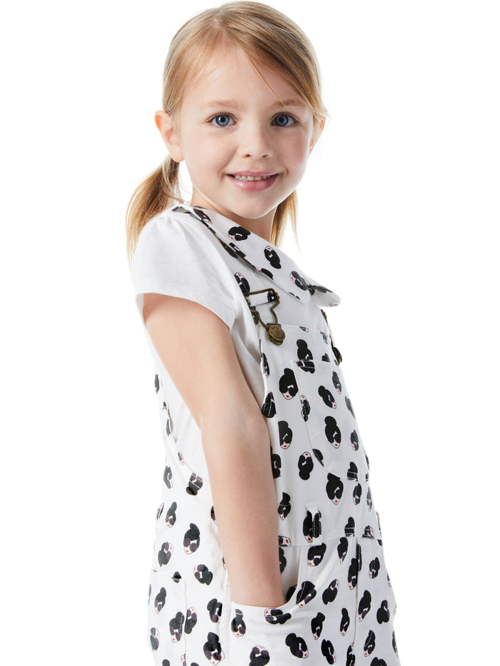 A+O x DOTTY DUNGAREES PETER PAN COLLAR TOP - STACE FACE
