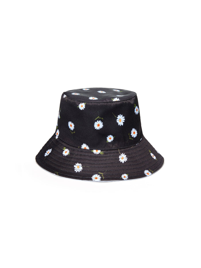 AO X FABFITFUN REVERSIBLE BUCKET HAT - DAISY PRINT