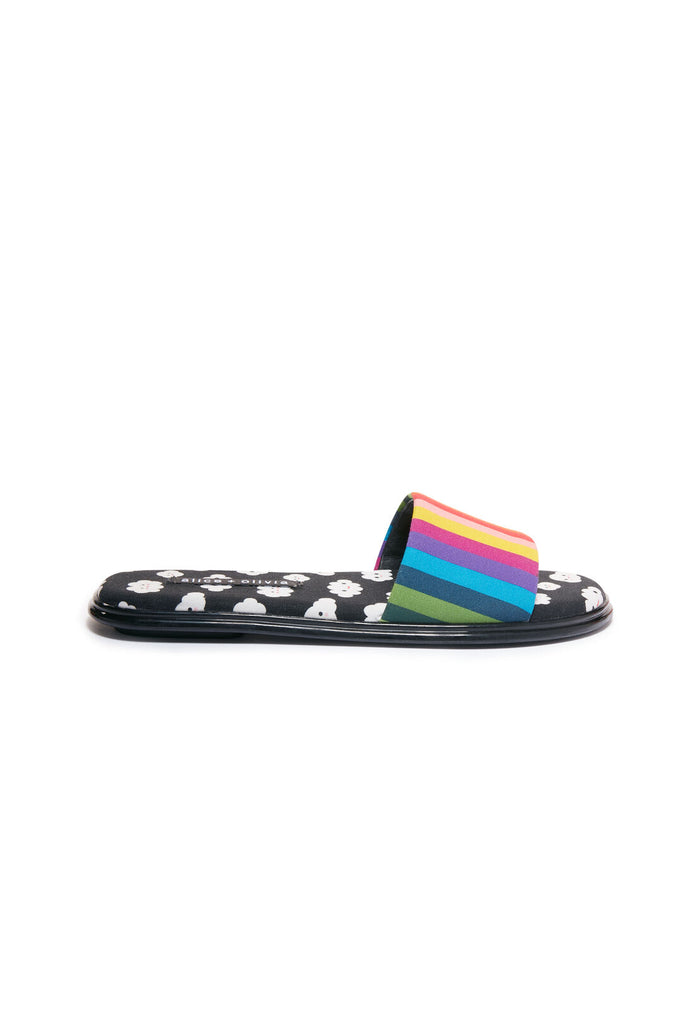 AO X FRIENDSWITHYOU TALEEN SLIDE - RAINBOW STRIPE/CLOUDS
