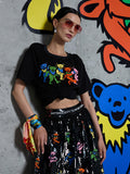 A+O X GRATEFUL DEAD EVAN TEE - GRATEFUL BEARS BLACK