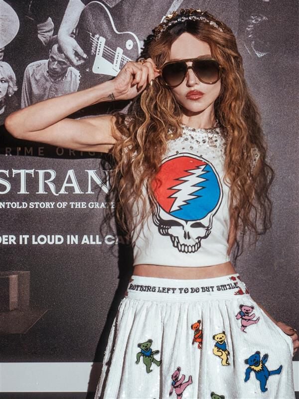 A+O X GRATEFUL DEAD MICAH MUSCLE TANK - OFF WHITE/MULTI