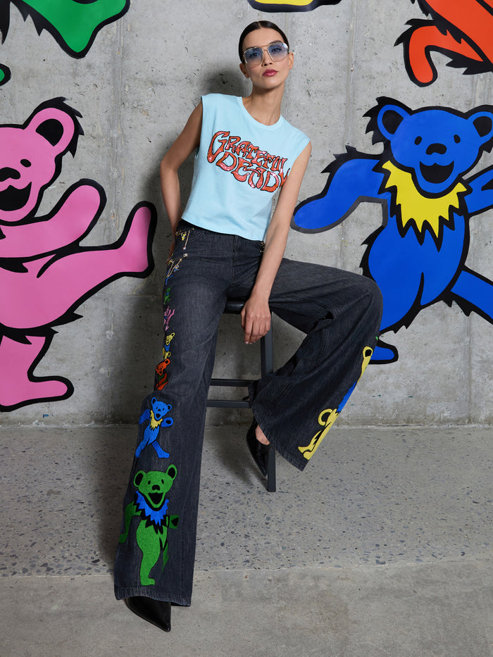A+O X GRATEFUL DEAD MICAH MUSCLE TANK - CAROLINA BLUE MULTI