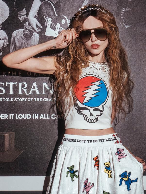 A+O X GRATEFUL DEAD MICAH MUSCLE TANK - OFF WHITE/MULTI