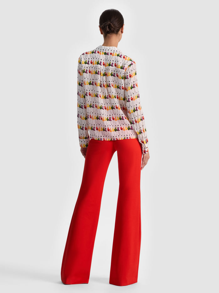 A+O X GRETCHEN ROEHRS WILLA SILK BLOUSE - WOMENS DAY