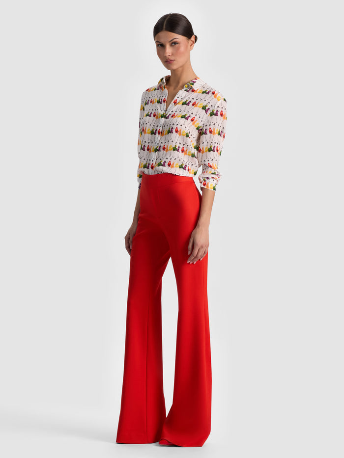 A+O X GRETCHEN ROEHRS WILLA SILK BLOUSE - WOMENS DAY