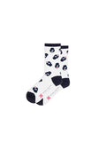 A+O X HOTSOX CREW SOCKS - BLACK/WHITE