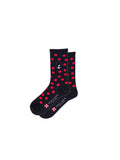 A+O X HOTSOX CREW SOCKS - BLACK / RED