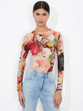 A+O x KELLY DABBAH DELAINA MESH TOP - THRIVE