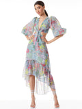 A+O X LOLA SCHNABEL KATIA TWIST FRONT MAXI DRESS - LOLA'S DREAM