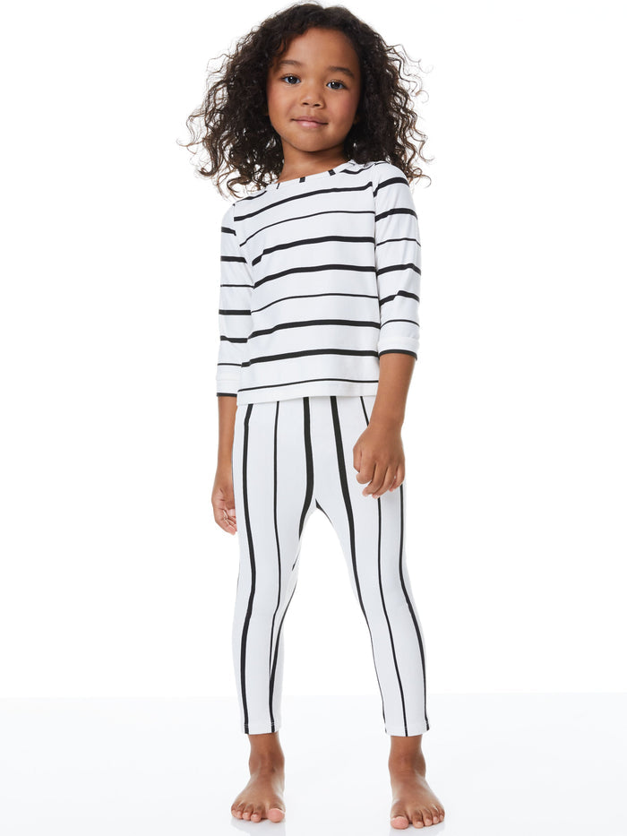 A+O X MASONGREY HUNTER TODDLER SET - WHITE/BLACK
