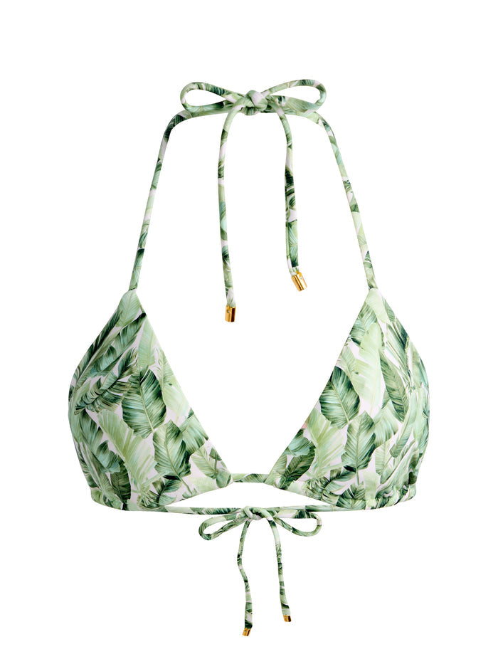 A+O X PQ SWIM TRIANGLE BIKINI TOP - SHADOW PALM MD
