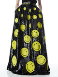 A+O X SMILEY TINA EMBELLISHED BALL GOWN SKIRT - MULTI