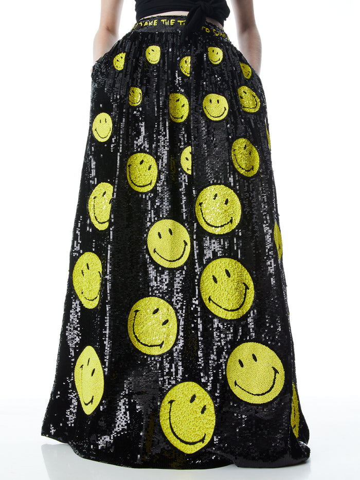 A+O X SMILEY TINA EMBELLISHED BALL GOWN SKIRT - MULTI