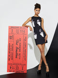 A+O X THE BEATLES CLYDE SHIFT DRESS - FAB FOUR