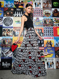 A+O X THE BEATLES LEVON SEQUIN BALLGOWN SKIRT - ALL YOU NEED IS LOVE