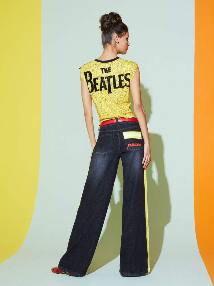A+O X THE BEATLES MICAH MUSCLE TANK - NUMBER ONE