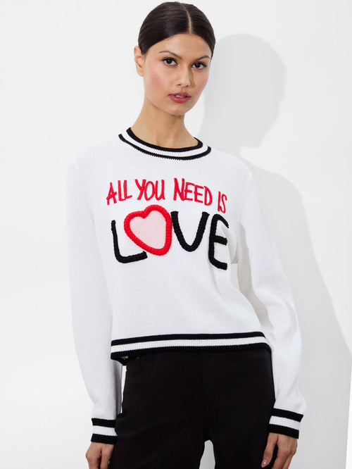 A+O X THE BEATLES RORIE PULLOVER - SOFT WHITE MULTI