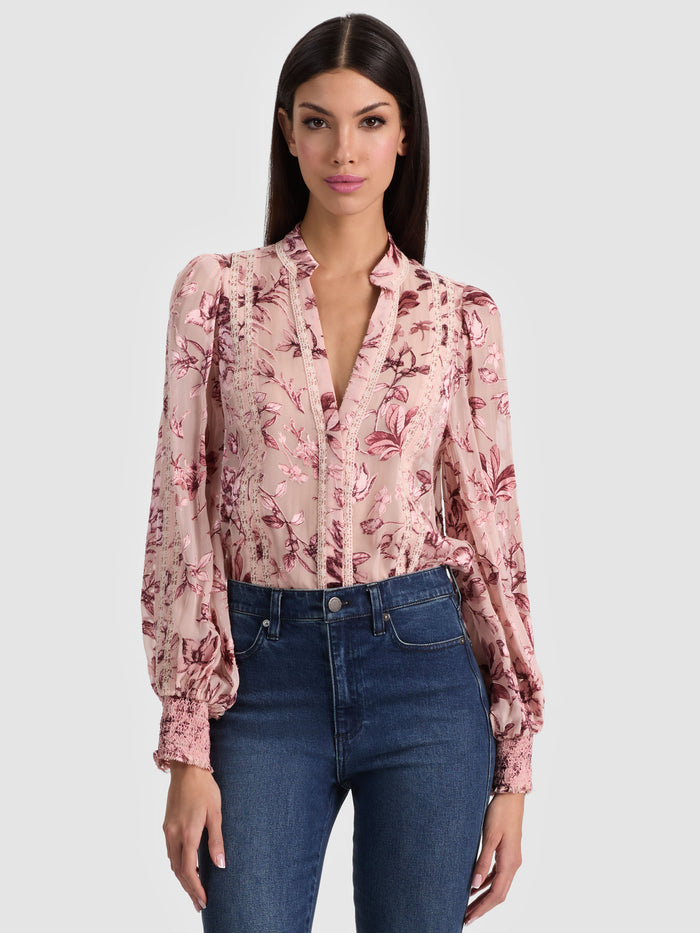 ARLETTE BLOUSE - MYSTIC GARDEN ENGLISH ROSE