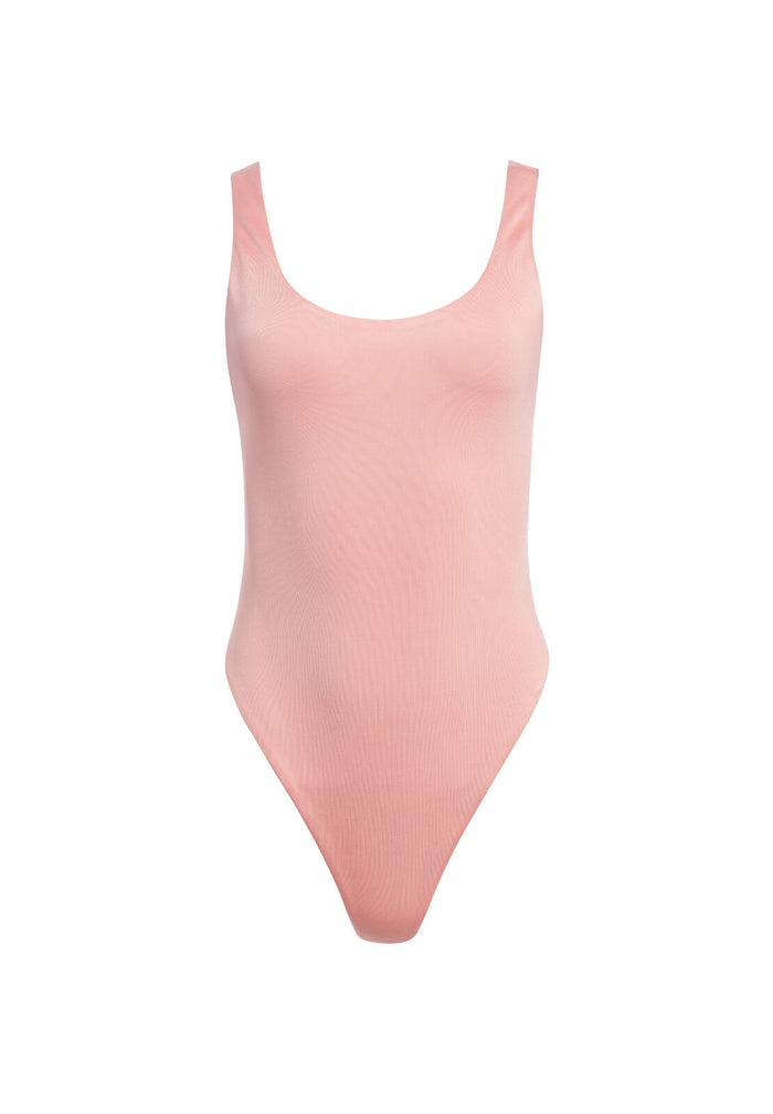 ARONA LOW SCOOP BODYSUIT - BLUSH