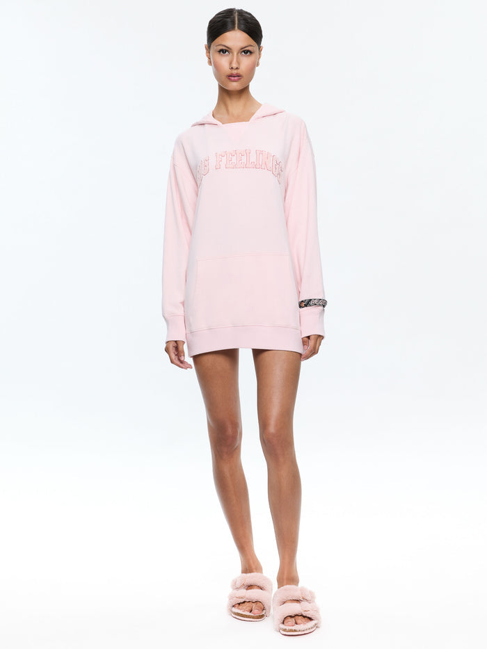 ATHENA OVERSIZED HOODIE - ROSY PINK