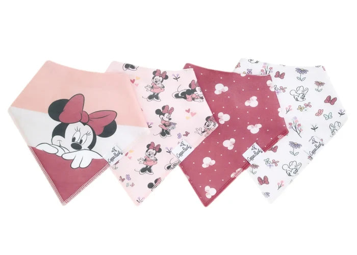 Baby Bandana Bib Set of 4- Minnie Mouse
