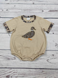 Baby Boy Camouflage Duck Appliqué Bubble