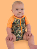 Baby Boys Classic Camo Short Sleeve One Piece Rash Guard Swimsuit