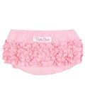 Baby Girls Baby Pink Woven RuffleButt Bloomer